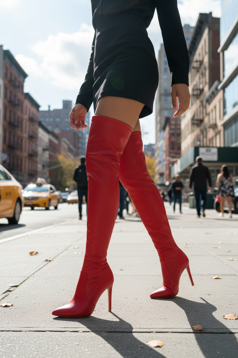 Laura | Elegant Over the Knee Stiletto Boots