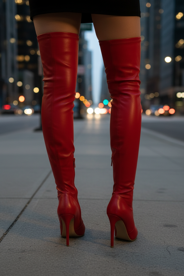 Laura | Elegant Over the Knee Stiletto Boots