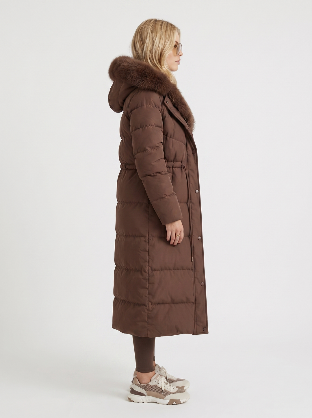 Lauren | Long Hooded Quilted Winter Puffer Jacket