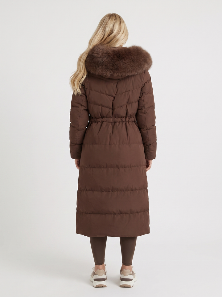 Lauren | Long Hooded Quilted Winter Puffer Jacket