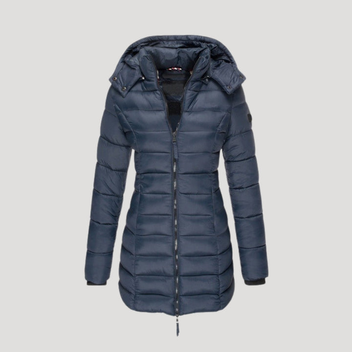 Lauren | Sophisticated Hooded Long Puffer Jacket