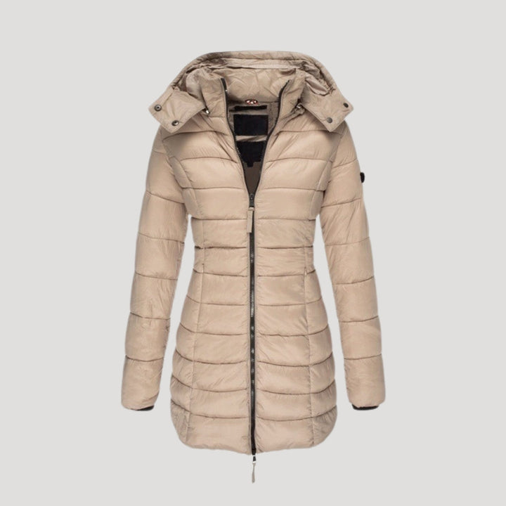 Lauren | Sophisticated Hooded Long Puffer Jacket