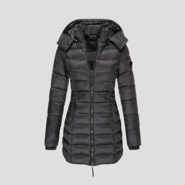 Lauren | Sophisticated Hooded Long Puffer Jacket