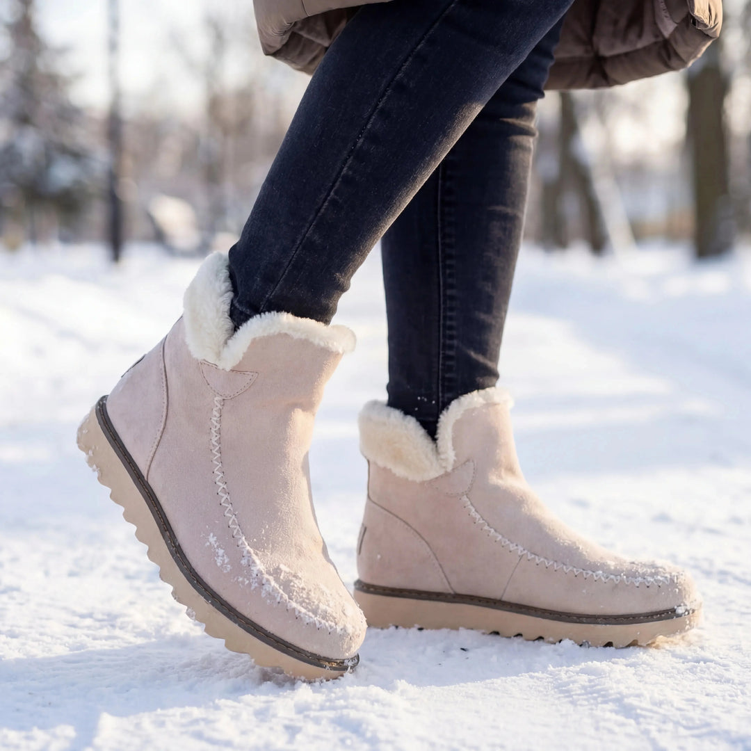 Lauren | Stylish Fur-Lined Moccasin Snow Boots