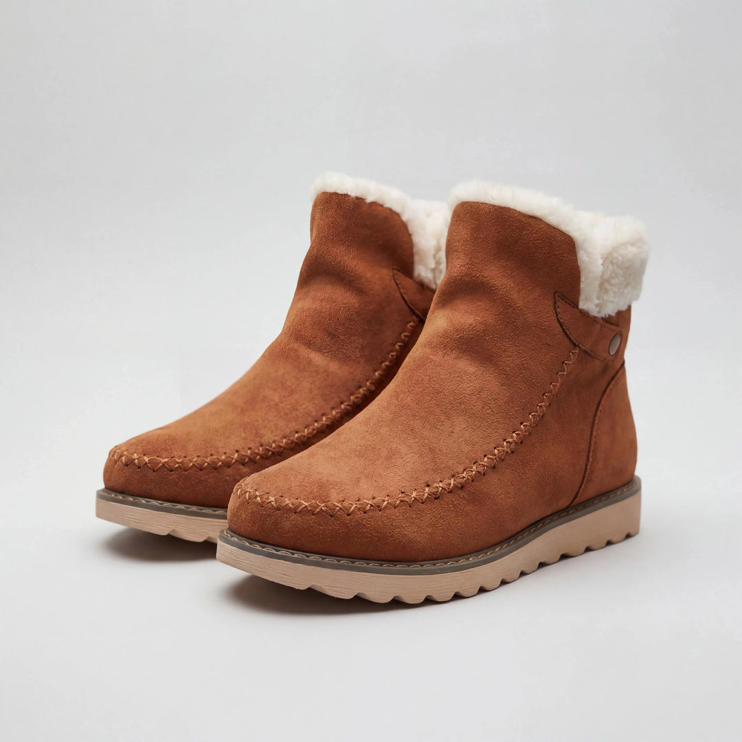 Lauren | Stylish Fur-Lined Moccasin Snow Boots