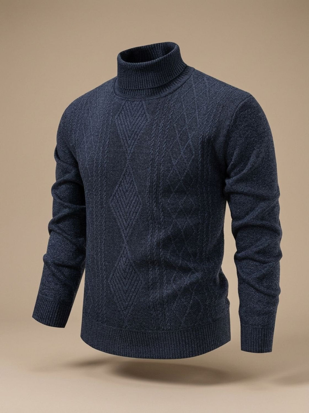 Lawrence | Timeless Cable Knit Turtleneck Mens Sweaters