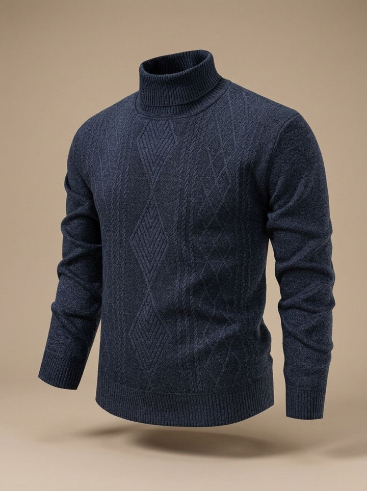 Lawrence | Timeless Cable Knit Turtleneck Mens Sweaters