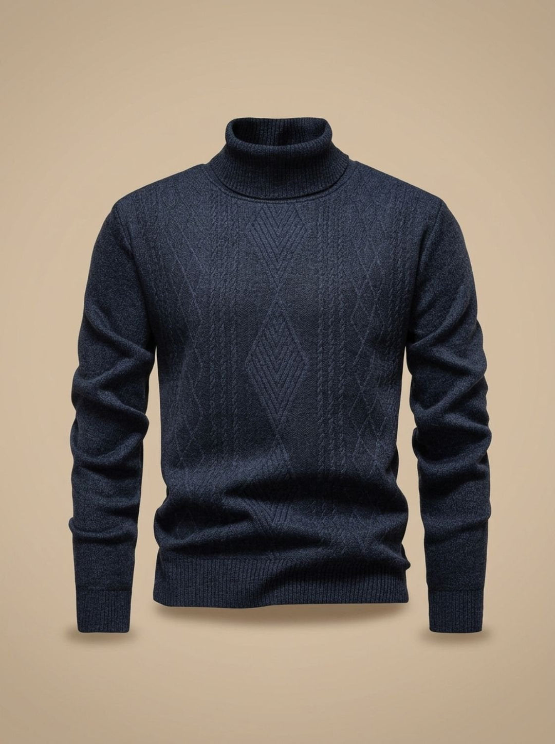 Lawrence | Timeless Cable Knit Turtleneck Mens Sweaters
