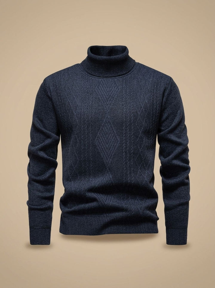Lawrence | Timeless Cable Knit Turtleneck Mens Sweaters
