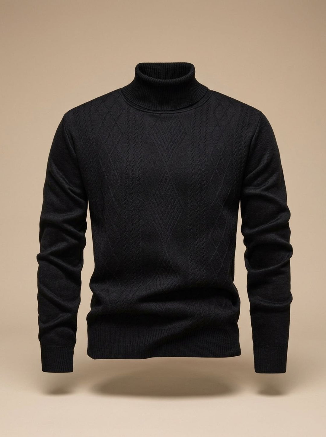 Lawrence | Timeless Cable Knit Turtleneck Mens Sweaters
