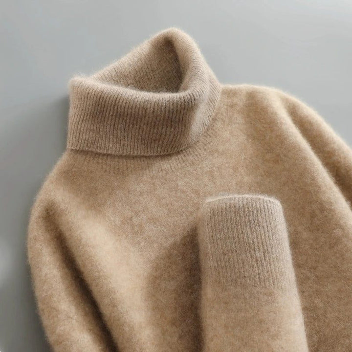 Lisa | Elegant Foldover Knit Turtleneck Sweater