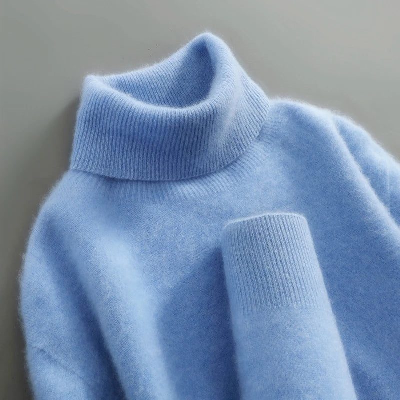 Lisa | Elegant Foldover Knit Turtleneck Sweater