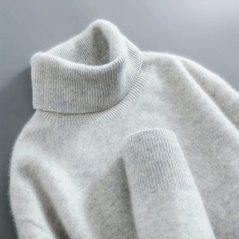 Lisa | Elegant Foldover Knit Turtleneck Sweater