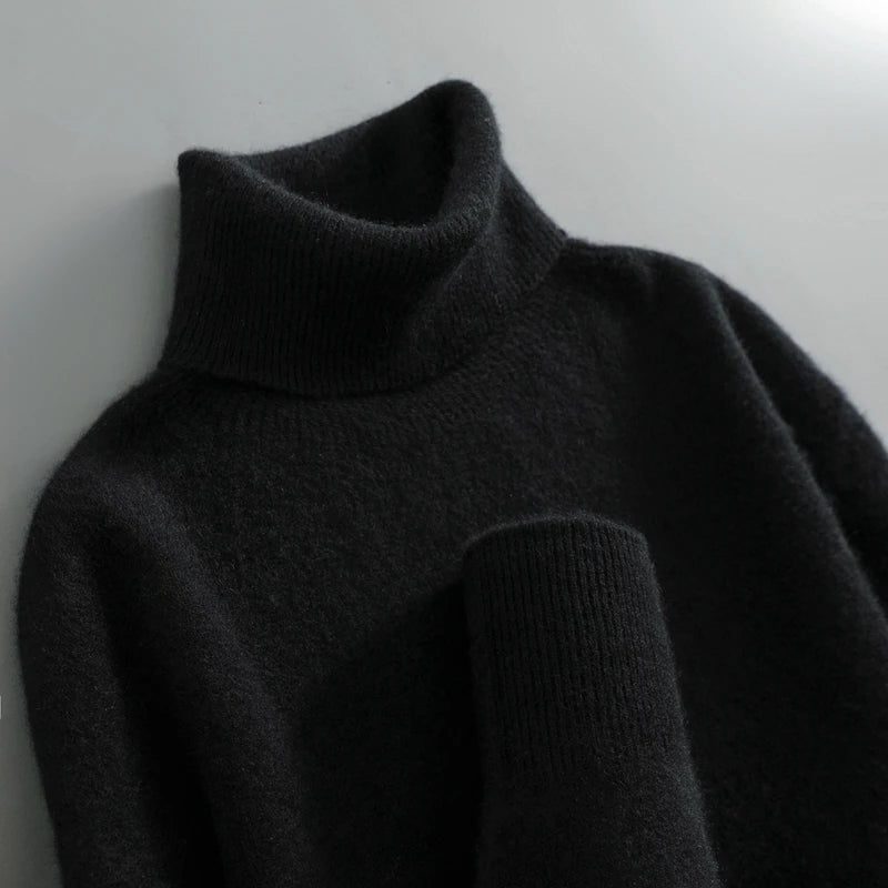 Lisa | Elegant Foldover Knit Turtleneck Sweater