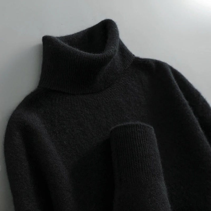 Lisa | Elegant Foldover Knit Turtleneck Sweater