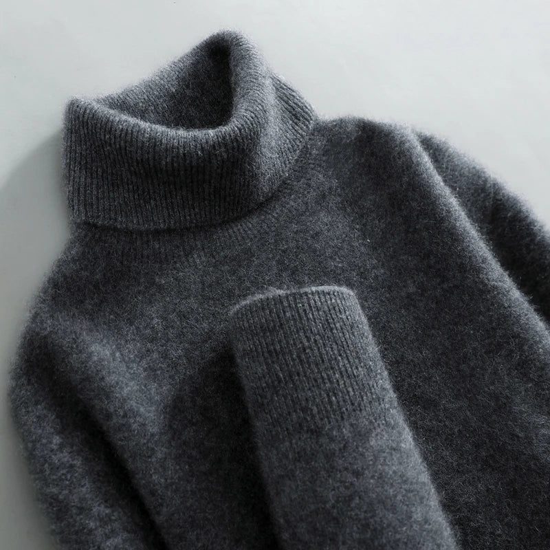 Lisa | Elegant Foldover Knit Turtleneck Sweater