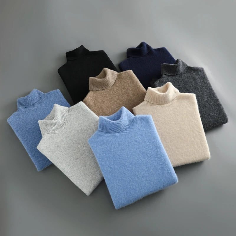 Lisa | Elegant Foldover Knit Turtleneck Sweater