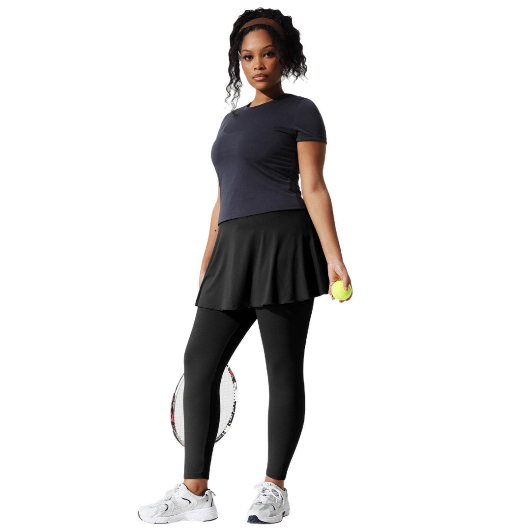 Lori | Chic Fleece Lined Leggings with Attached Skirt