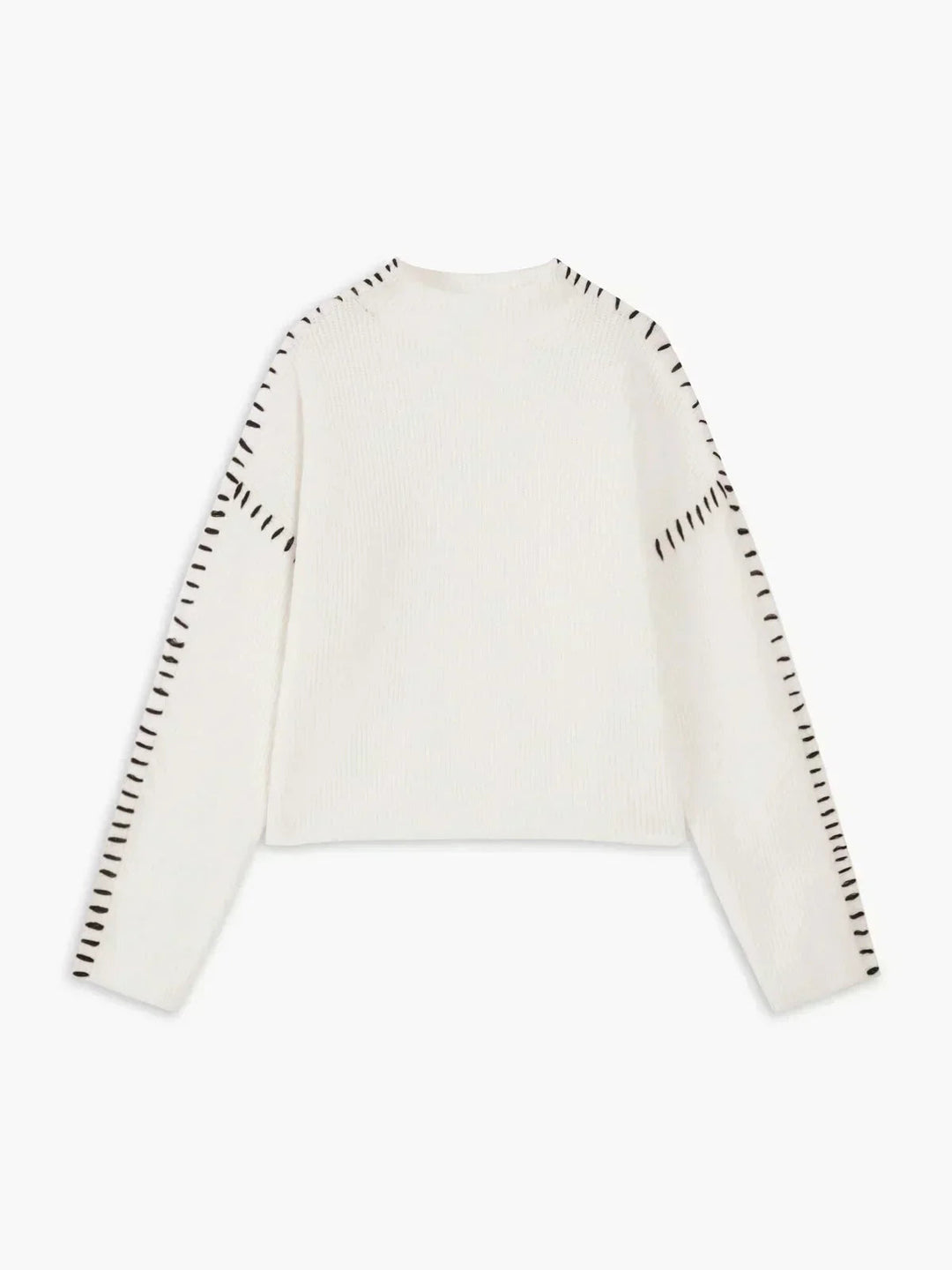Lori | Cozy Whipstitch Oversized Mock Neck Sweater