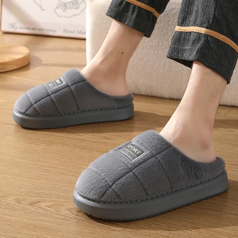 Luke | Quilted Slip-On Winter Mens Slippers