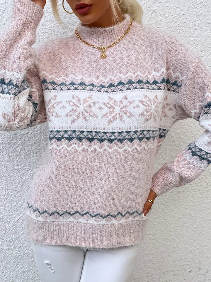 Madison | Effortless Snowflake Fair Isle Christmas Cardigan Sweater