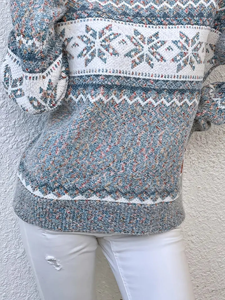 Madison | Effortless Snowflake Fair Isle Christmas Cardigan Sweater