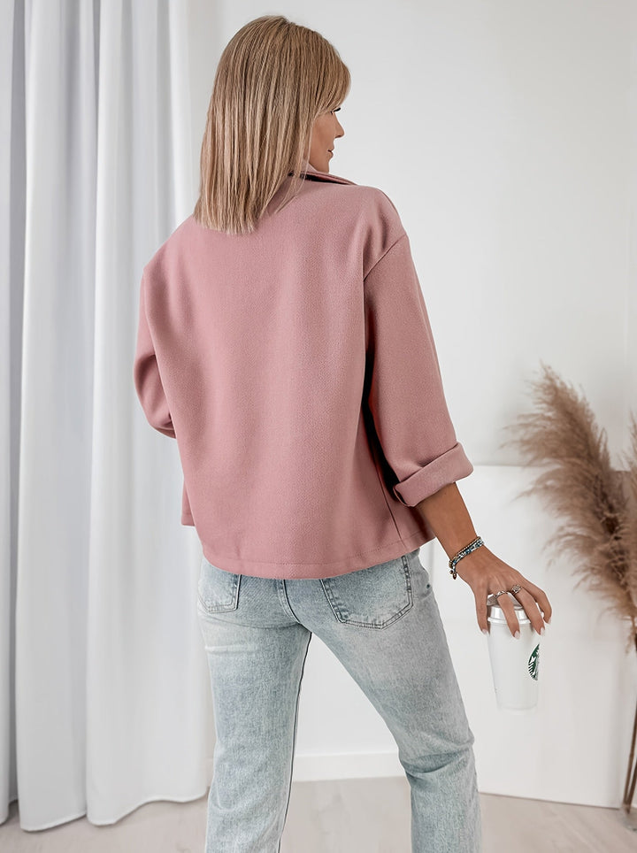 Madison | Timeless Double-Breasted Cropped Pea Coat
