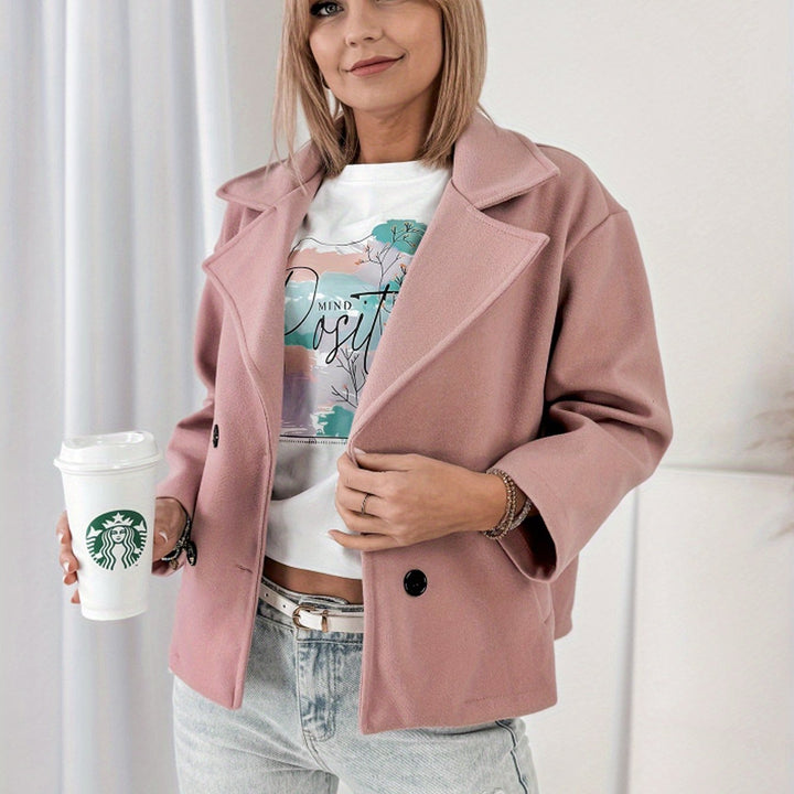 Madison | Timeless Double-Breasted Cropped Pea Coat