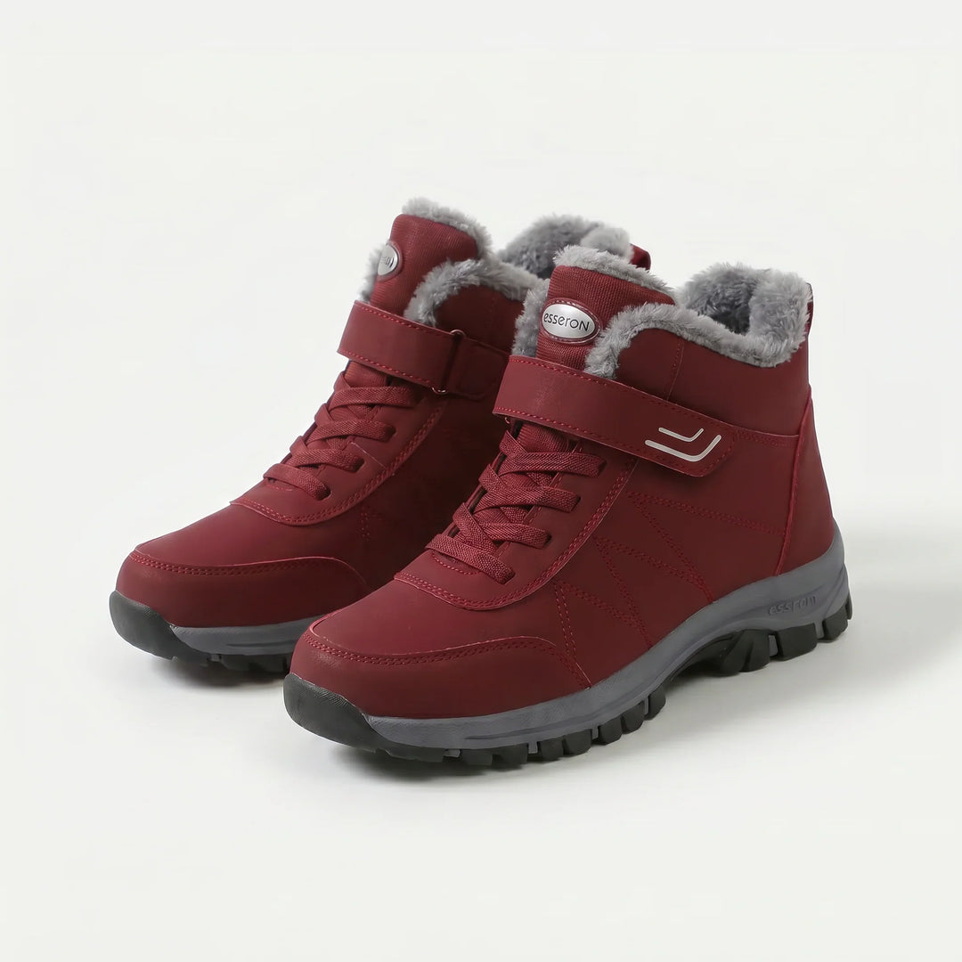 Maria | Plush Lined Lace Up Winter Snow Boots