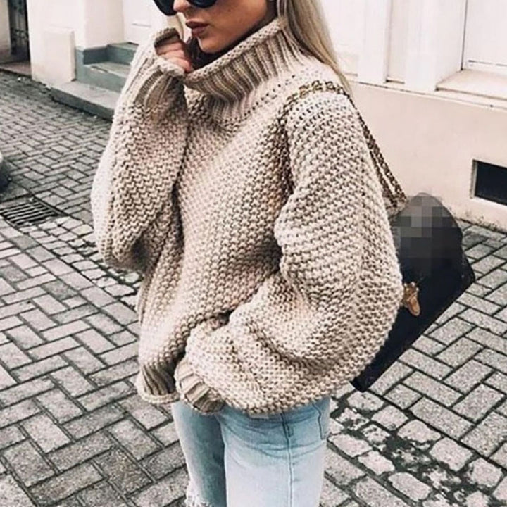 Marilyn | Chic Oversized Chunky Knit Turtleneck Sweater