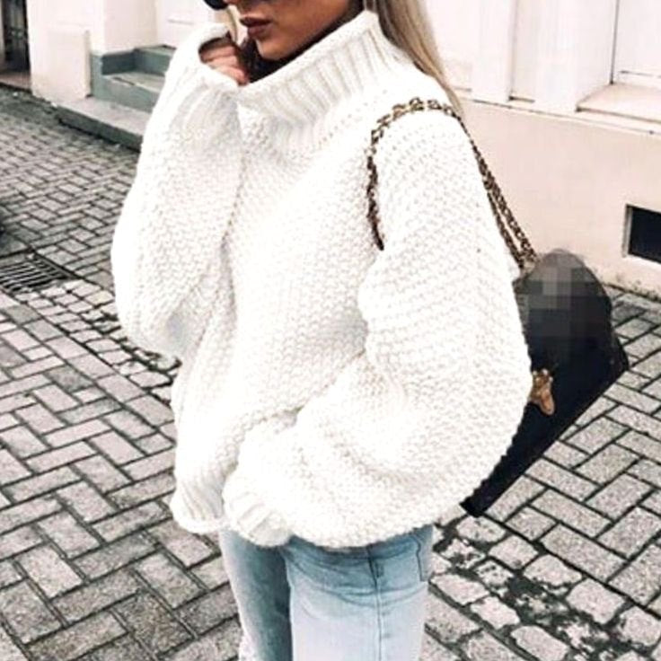 Marilyn | Chic Oversized Chunky Knit Turtleneck Sweater