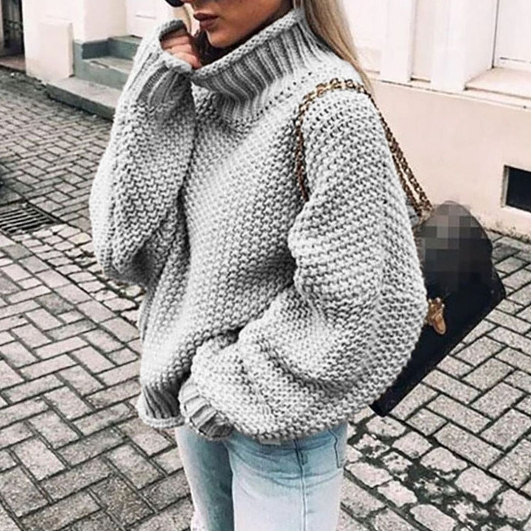Marilyn | Chic Oversized Chunky Knit Turtleneck Sweater