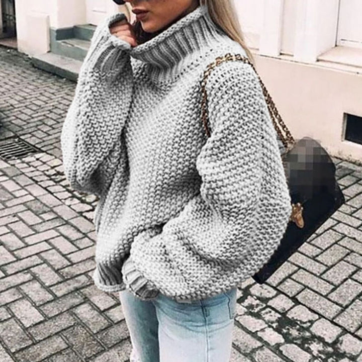 Marilyn | Chic Oversized Chunky Knit Turtleneck Sweater