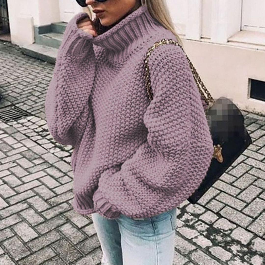 Marilyn | Chic Oversized Chunky Knit Turtleneck Sweater