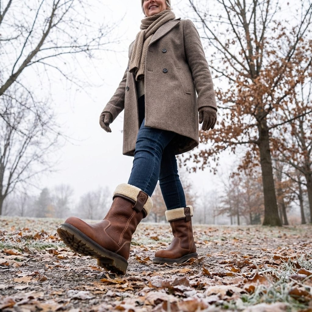 Marilyn | Fold-Over Cuff Winter Ankle Snow Boots Women