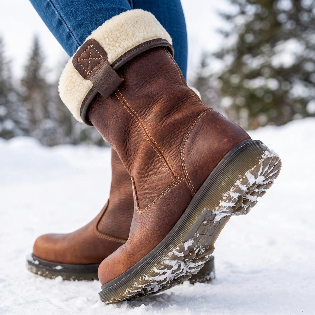 Marilyn | Fold-Over Cuff Winter Ankle Snow Boots Women