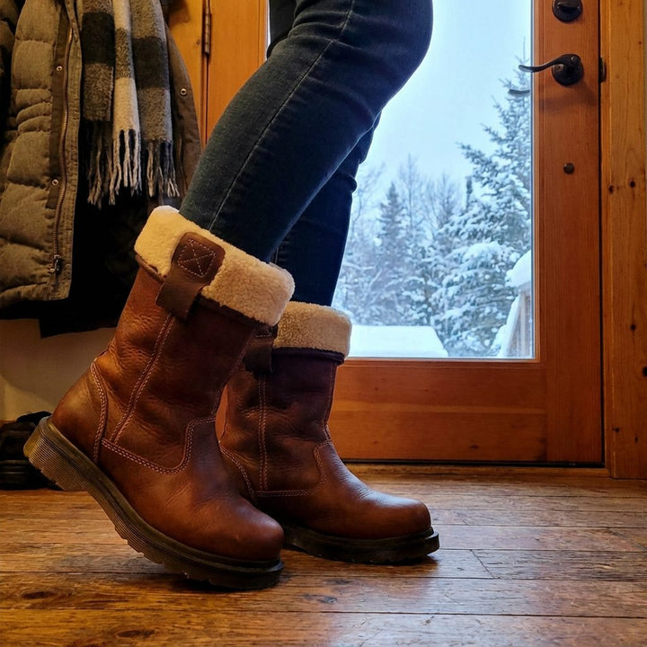Marilyn | Fold-Over Cuff Winter Ankle Snow Boots Women
