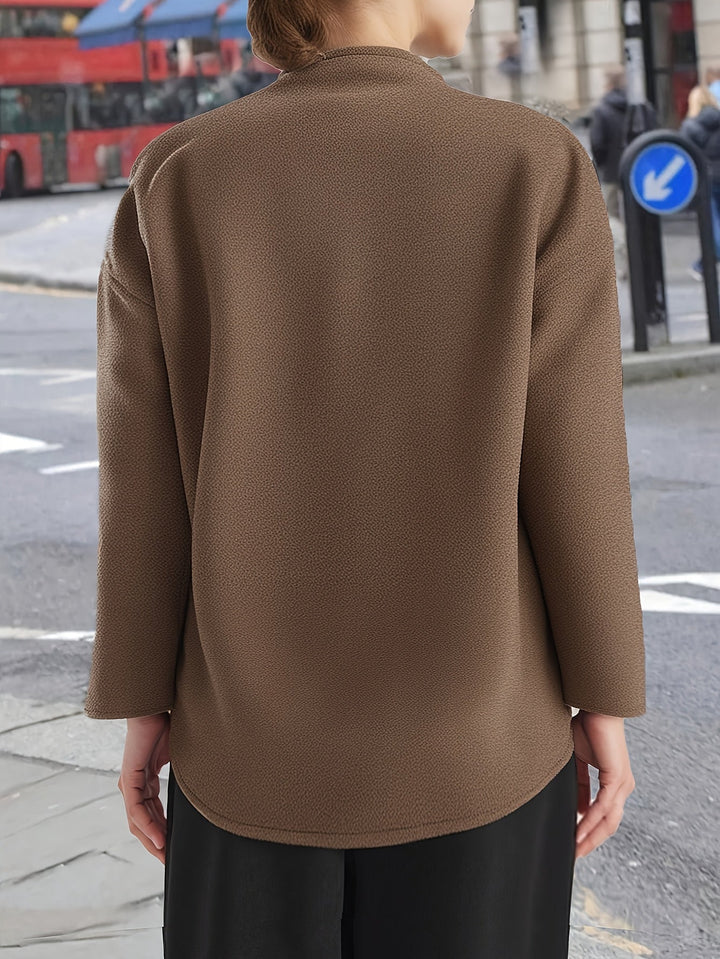 Marilyn | Relaxed Oversized Double-Breasted Camel Coat