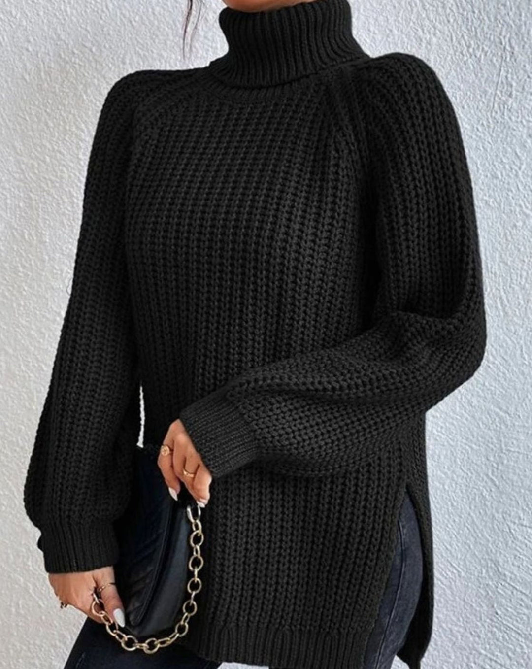 Mary | Cozy Long Sleeve Chunky Knit Turtleneck Sweater