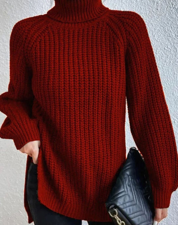 Mary | Cozy Long Sleeve Chunky Knit Turtleneck Sweater
