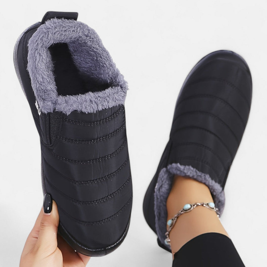 Mary | Effortless Quilted Slip-On Snow Boots Women