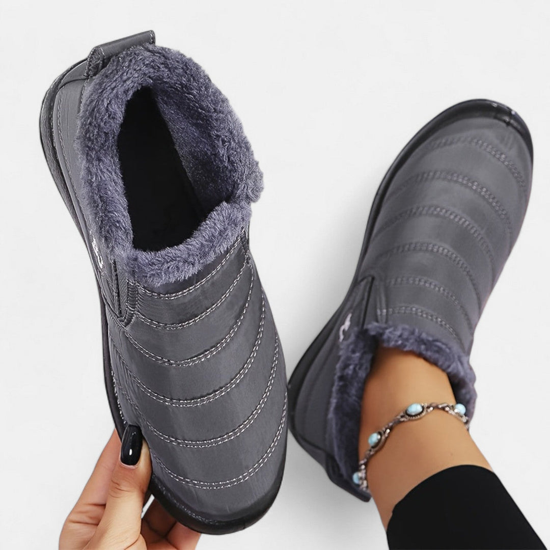 Mary | Effortless Quilted Slip-On Snow Boots Women
