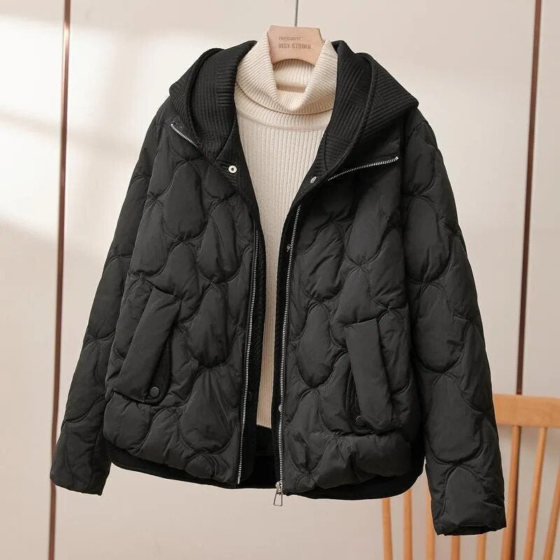 Mary | Quilted Hooded Winter Puffer Jacket