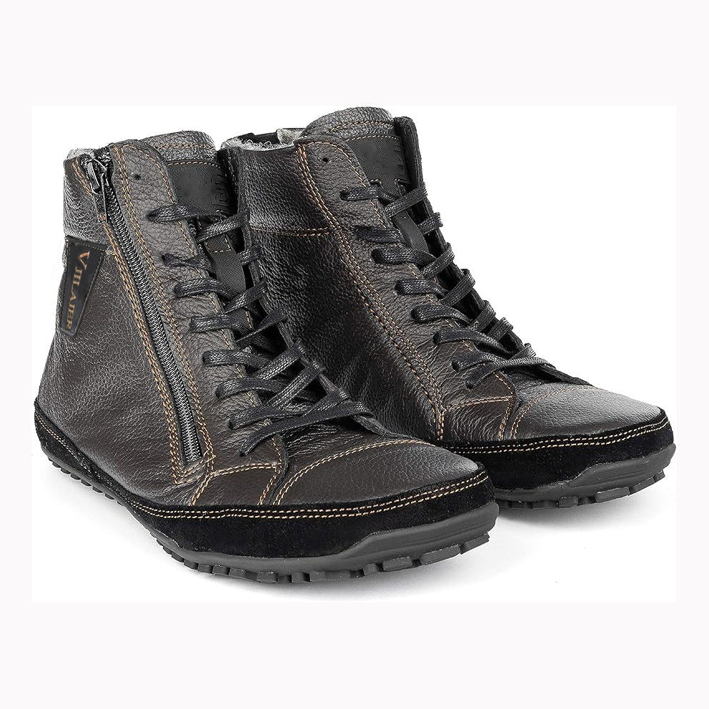 Mason | Side Zip Lace-Up Winter Boots Men
