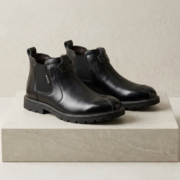 Matthew | Chic Pull-On Chelsea Boots with Lug Sole