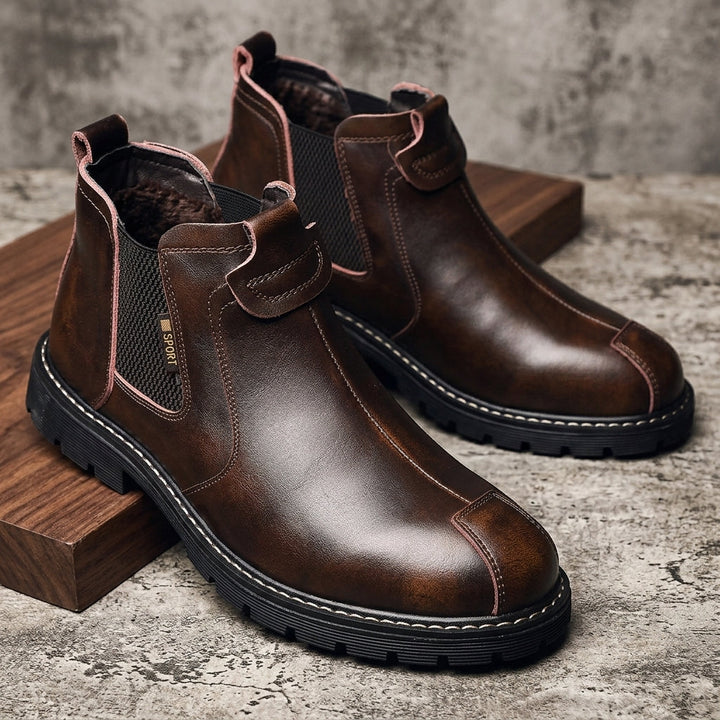 Matthew | Chic Pull-On Chelsea Boots with Lug Sole