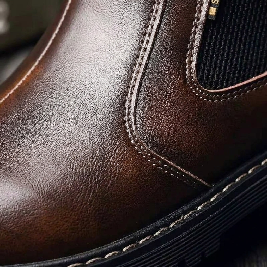 Matthew | Chic Pull-On Chelsea Boots with Lug Sole