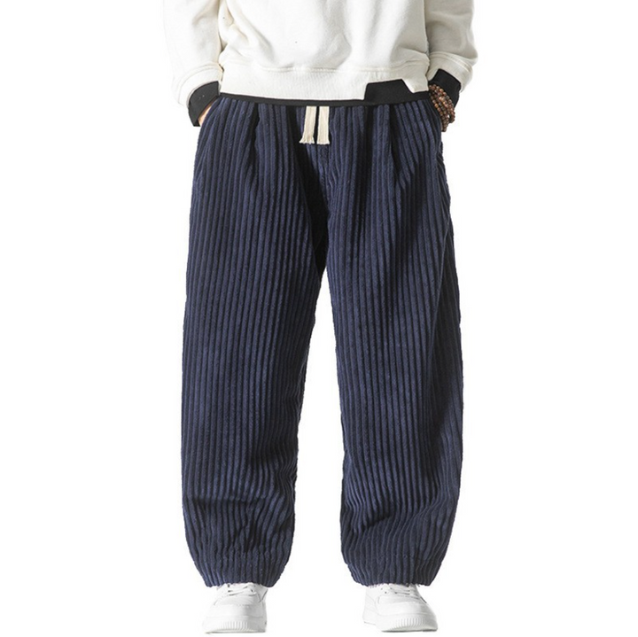 Matthew | Loose Fit Drawstring Corduroy Pants
