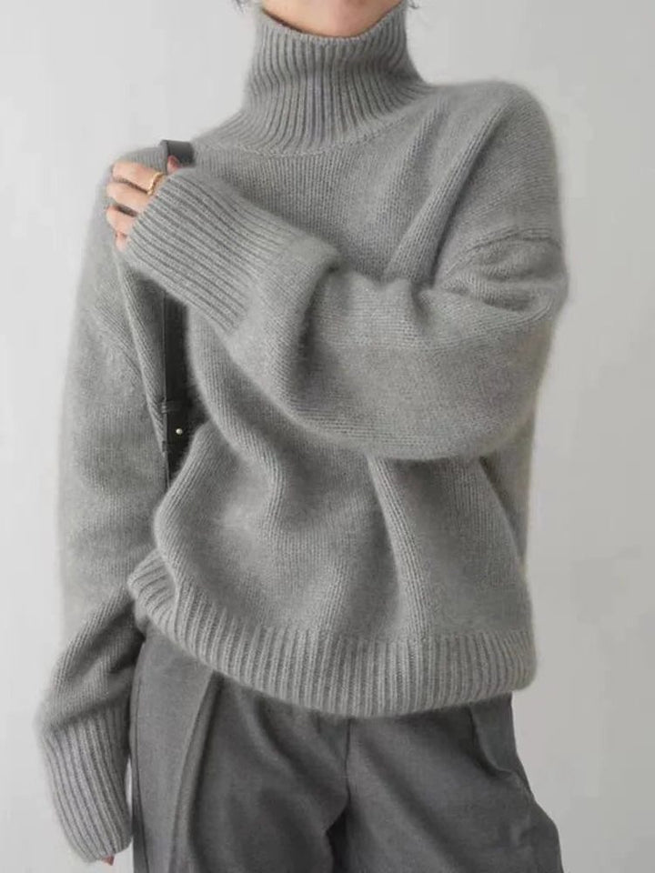 Megan | Classic Relaxed Fit Knit Turtleneck Sweater