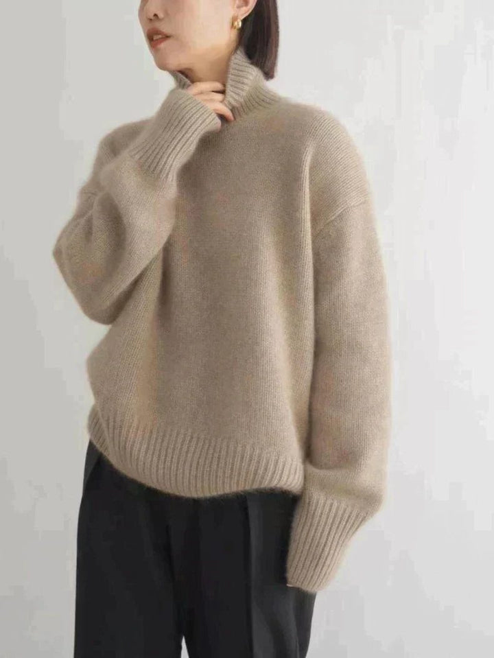 Megan | Classic Relaxed Fit Knit Turtleneck Sweater